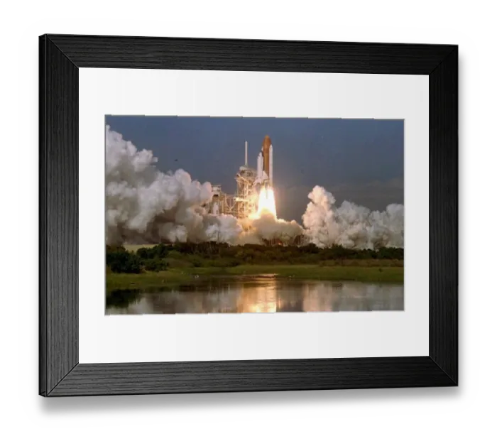 Framed Print : Us-Shuttle Columbia, Horizon