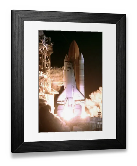 Framed Print : Us-Shuttle Endeavour on Launch Pad