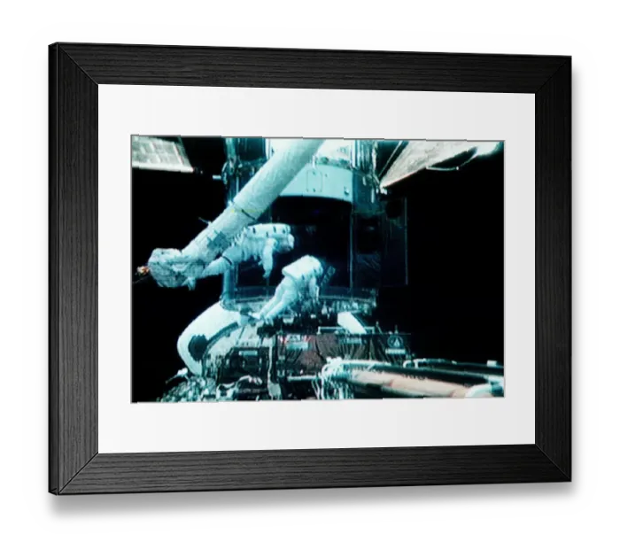 Framed Print : Us-Spacewalk to Hubble Framed Print : Us-Spacewalk to Hubble