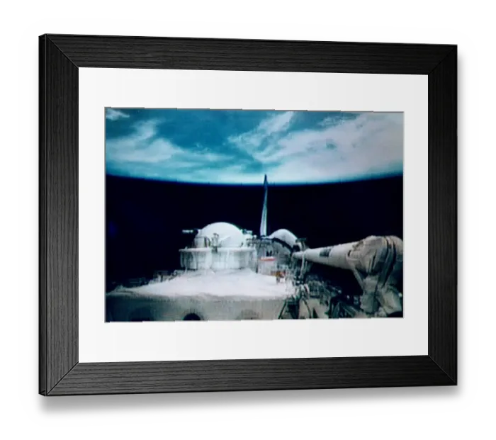 Framed Print : F-Space shuttle C