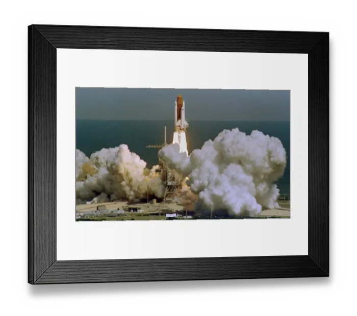 Framed Print : F-Shuttle Lifts-Off-C
