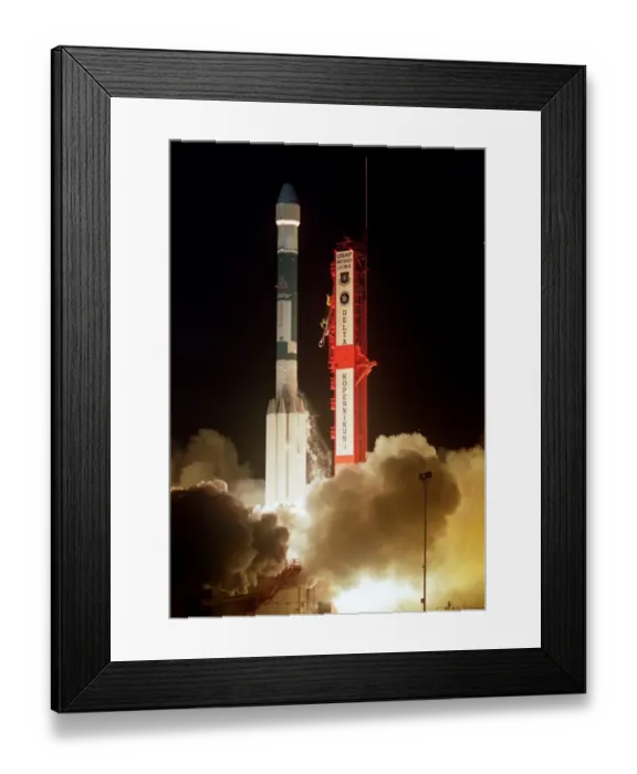 Framed Print : Space-Satellite-Rocket