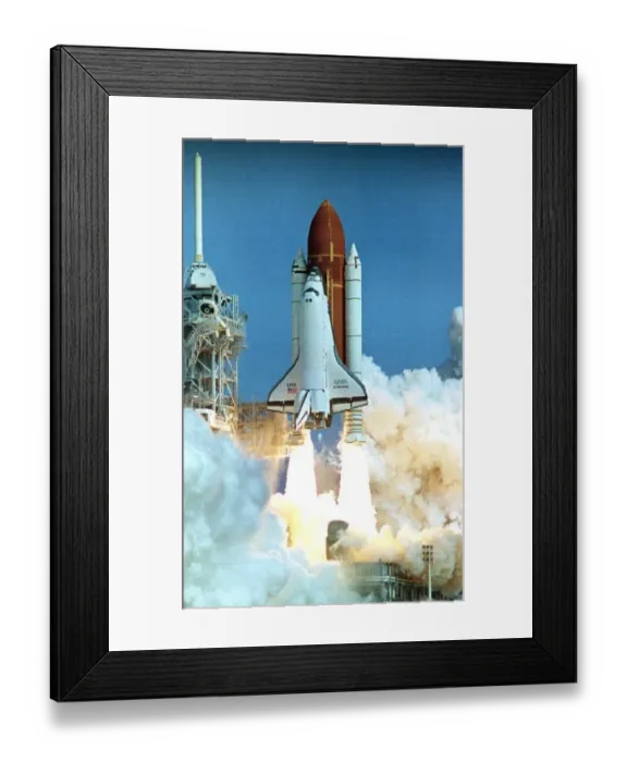 Framed Print : Us-Shuttle Lift Off Framed Print : Us-Shuttle Lift Off