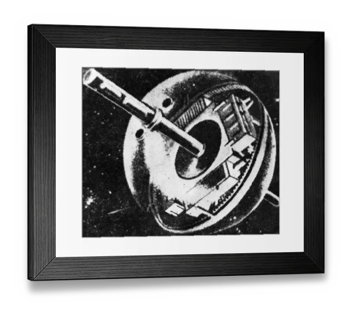 Framed Print : Space-Sputnik I Framed Print : Space-Sputnik I