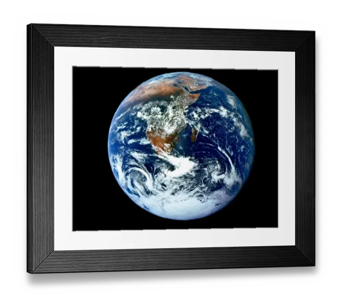 Framed Print : Us-Space-Apollo 17 30th Anniv. Earth Image