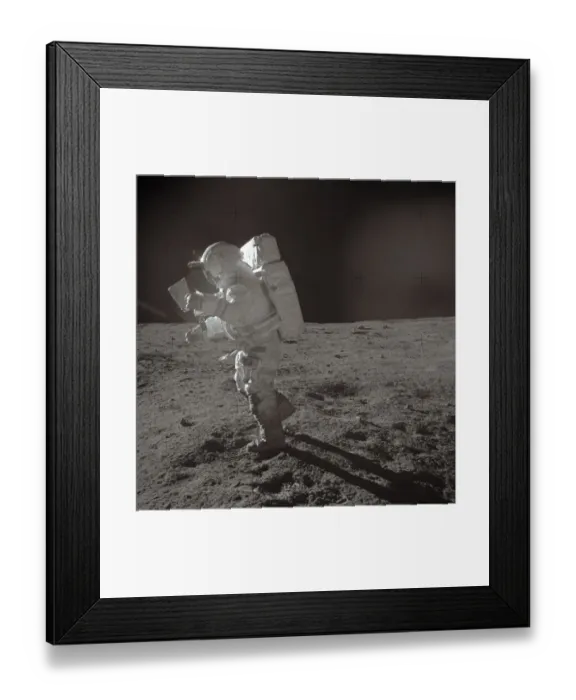 Framed Print : Us-Moon-Mitchell-Apollo XIV
