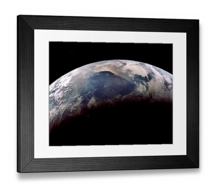 Framed Print : View of the Earth from Apollo 11