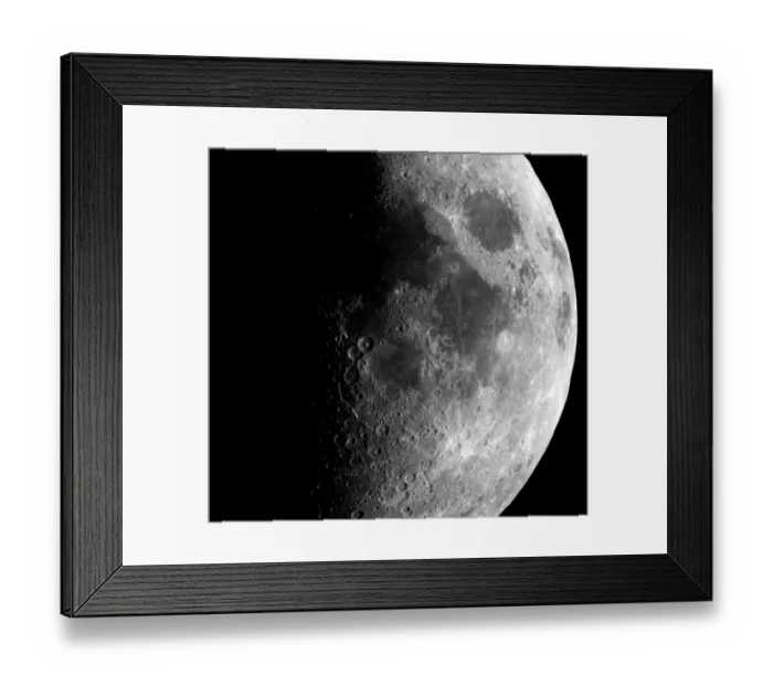 Framed Print : US-MOON. This 17 August, 1999 image taken by cameras on board the Cassini