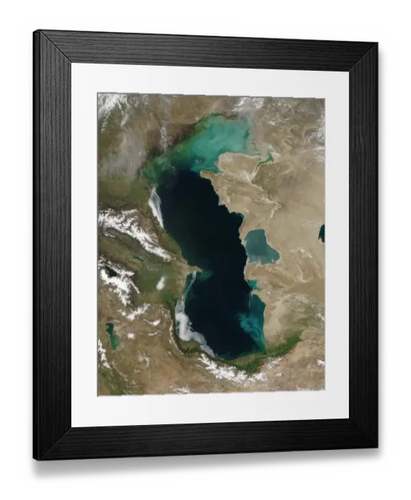 Framed Print : Space-Caspian Sea