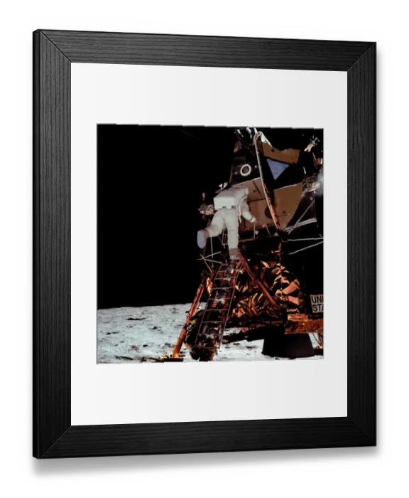 Framed Print : Space-Moon-Lem-Apollo Xi-Aldrin