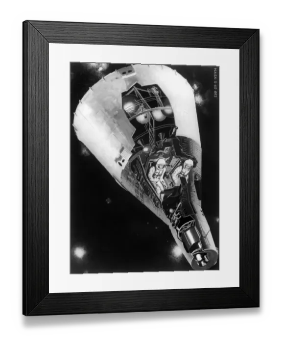 Framed Print : Cap Kennedy-Gemini-Maquette