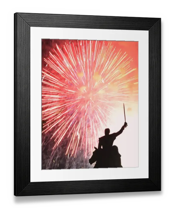 Framed Print : Us-Independence Day-Fireworks