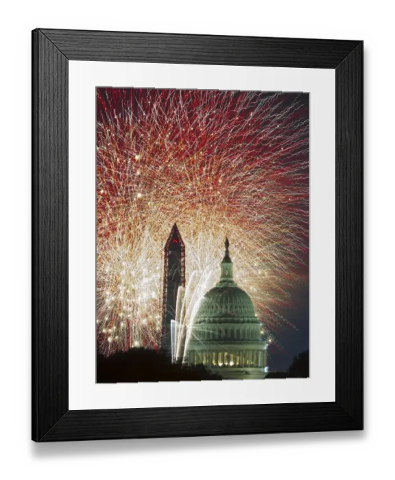 Framed Print : Us-Independence Day-Fireworks