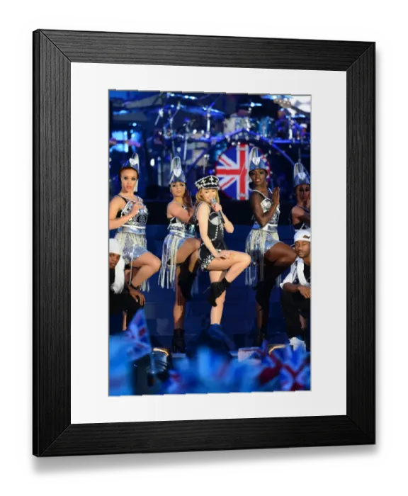 Framed Print : Britain-Royals-Jubilee-Concert-Kylie
