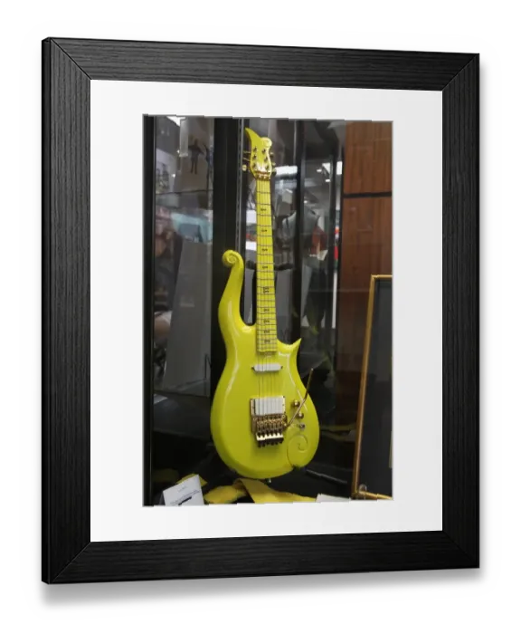 Framed Print : Us-Music-Prince-Guitar