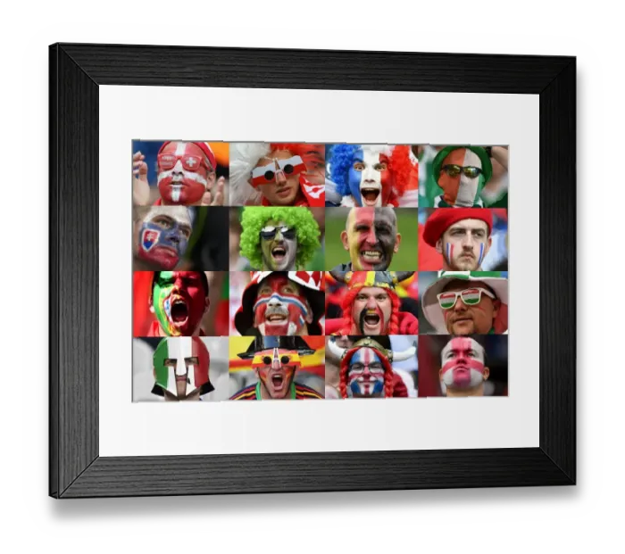 Framed Print : Fbl-Euro-2016-Supporters