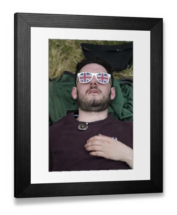 Framed Print : Britain-Entertainment-Music-Glastonbury