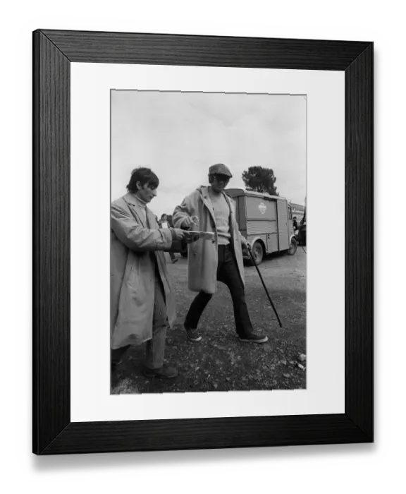 Framed Print : US Actor Steve McQueen at Le Mans Framed Print : US Actor Steve McQueen at Le Mans