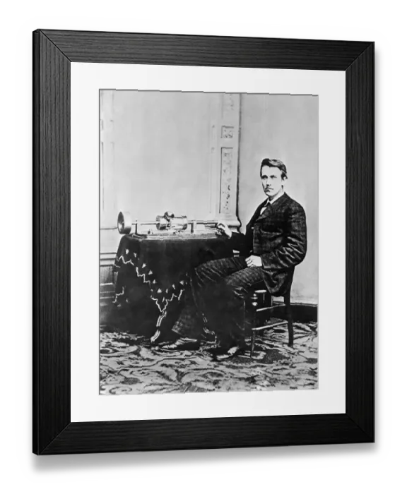 Framed Print : Thomas Edison