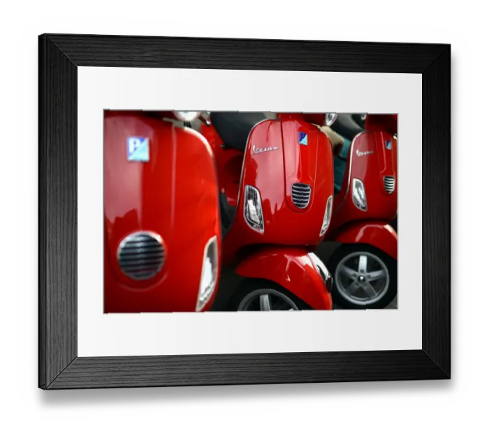 Framed Print : Italy-Art-Theme-Colors-Vespa