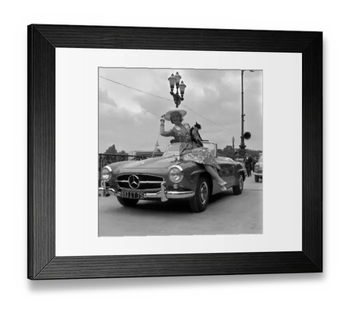 Framed Print : Mercedes-Benz 190 Sl-Beauty Car Contest Framed Print : Mercedes-Benz 190 Sl-Beauty Car Contest