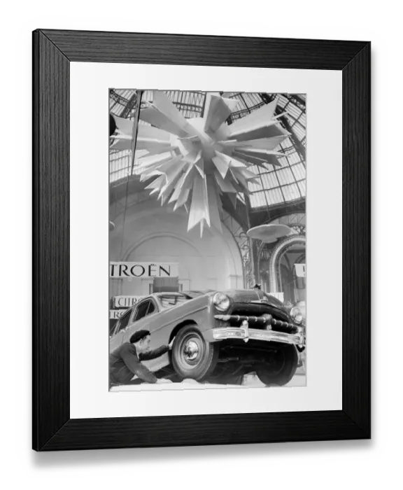 Framed Print : Preparing a Ford Vedette for the Paris Car Show Framed Print : Preparing a Ford Vedette for the Paris Car Show