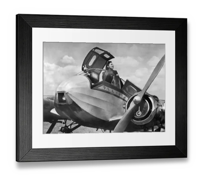 Framed Print : Aviation-Amy Johnson Framed Print : Aviation-Amy Johnson