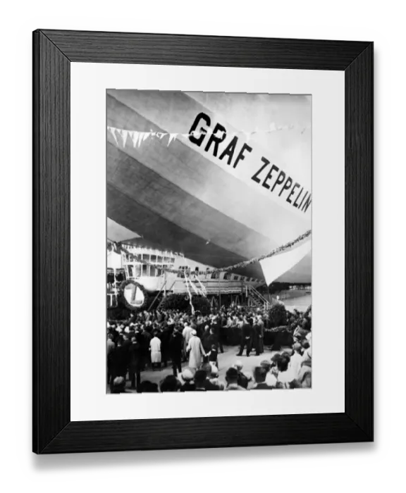 Framed Print : Launching of the Graf Zeppelin Framed Print : Launching of the Graf Zeppelin