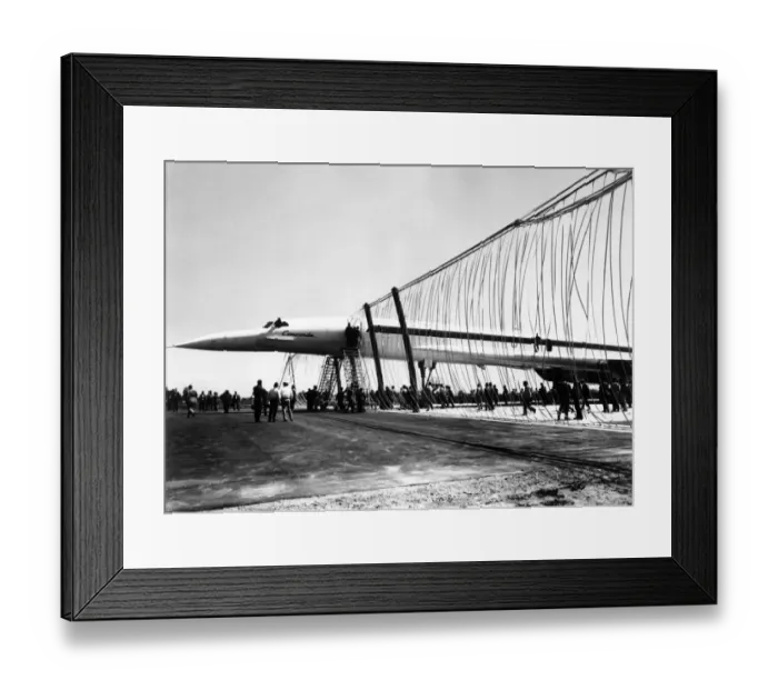 Framed Print : Retro Concorde-Test Framed Print : Retro Concorde-Test