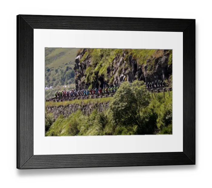 Framed Print : Cycling-Fra-Tdf2016-Pack-Postcard