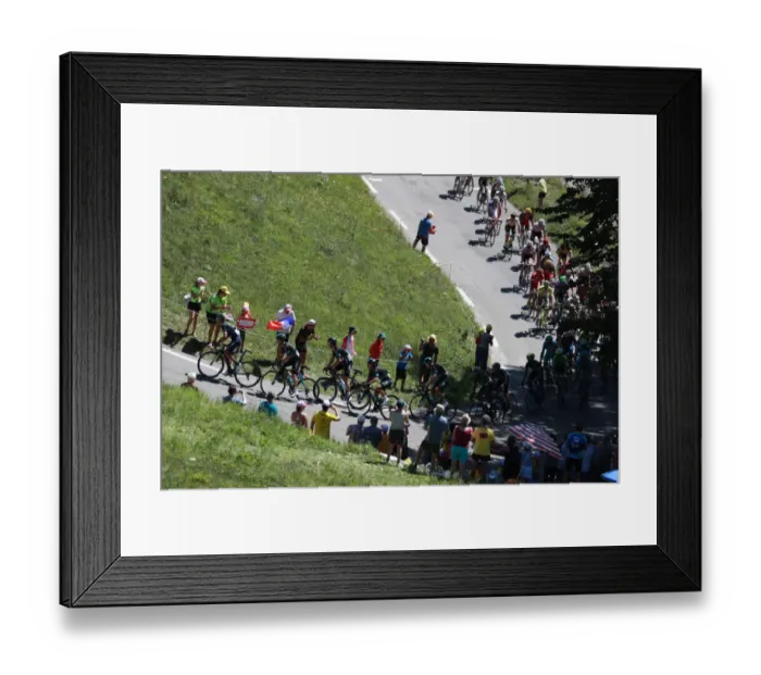Framed Print : Cycling-Fra-Tdf2016-Pack-Fans