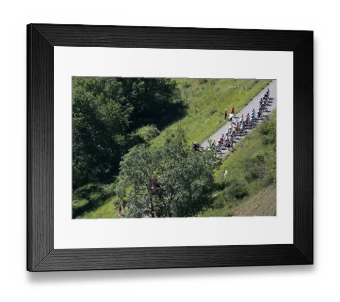 Framed Print : Cycling-Fra-Tdf2016-Pack-Postcard