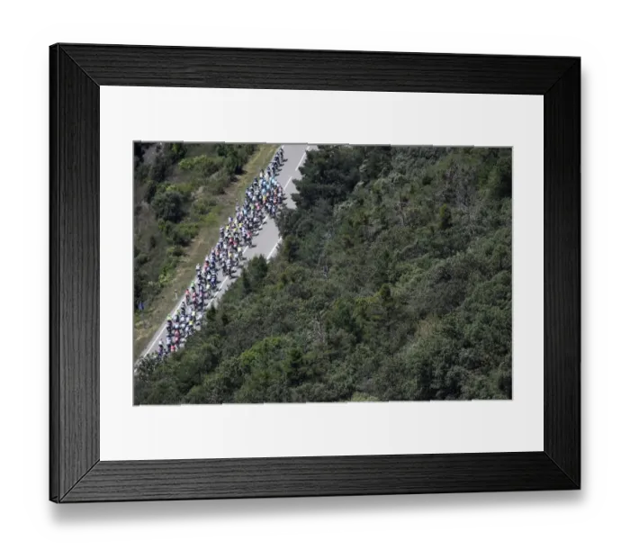 Framed Print : Cycling-Fra-Tdf2016-Pack-Postcard Framed Print : Cycling-Fra-Tdf2016-Pack-Postcard
