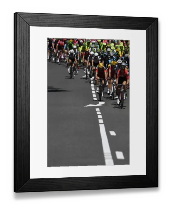Framed Print : Cycling-Fra-Tdf2016-Pack