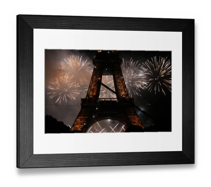 Framed Print : France-Bastille Day-Firework