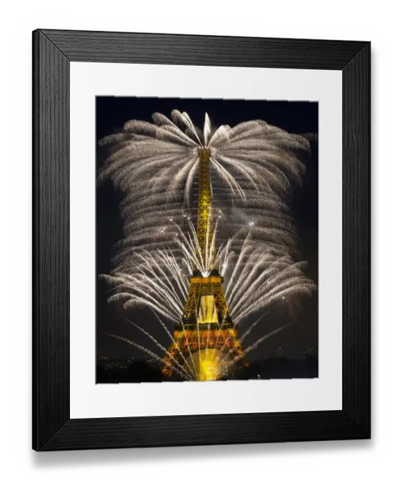 Framed Print : France-Paris-Bastille-Day-Eiffel Tower