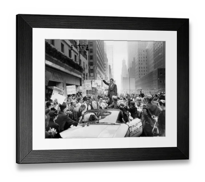 Framed Print : Us-Presidential Campaign-Nixon