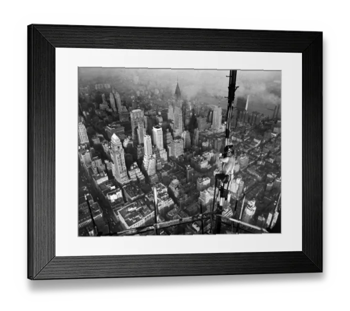 Framed Print : Antenna Adjustment Atop Empire State Building 1950 Framed Print : Antenna Adjustment Atop Empire State Building 1950