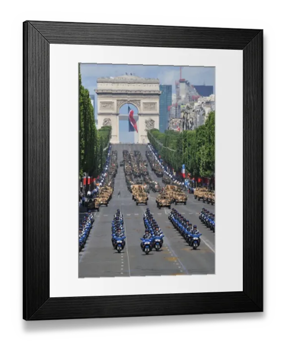 Framed Print : France-Bastille Day-Parade