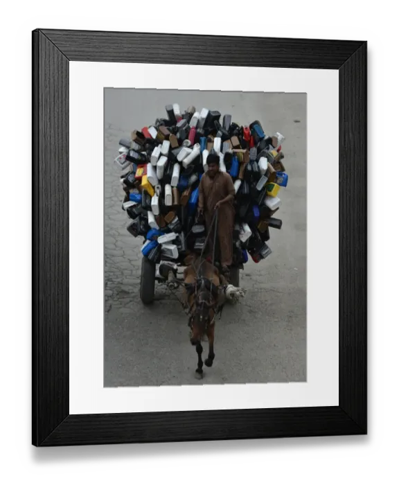 Framed Print : Islamabad Horse Cart Recycling Framed Print : Islamabad Horse Cart Recycling