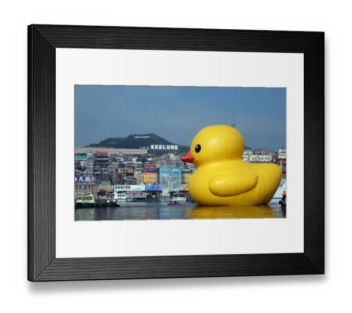 Framed Print : Bath Toy Duck Replica Taiwan Framed Print : Bath Toy Duck Replica Taiwan