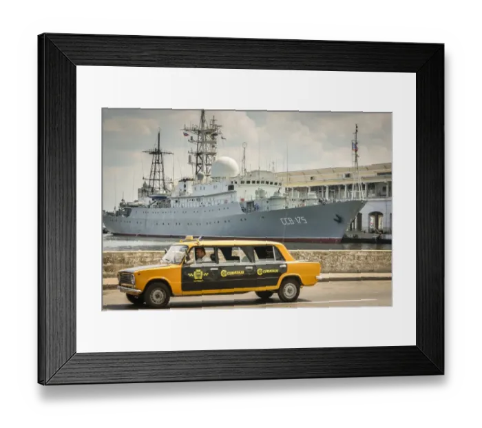 Framed Print : Cuba-Russia-Warship-Viktor Leonov
