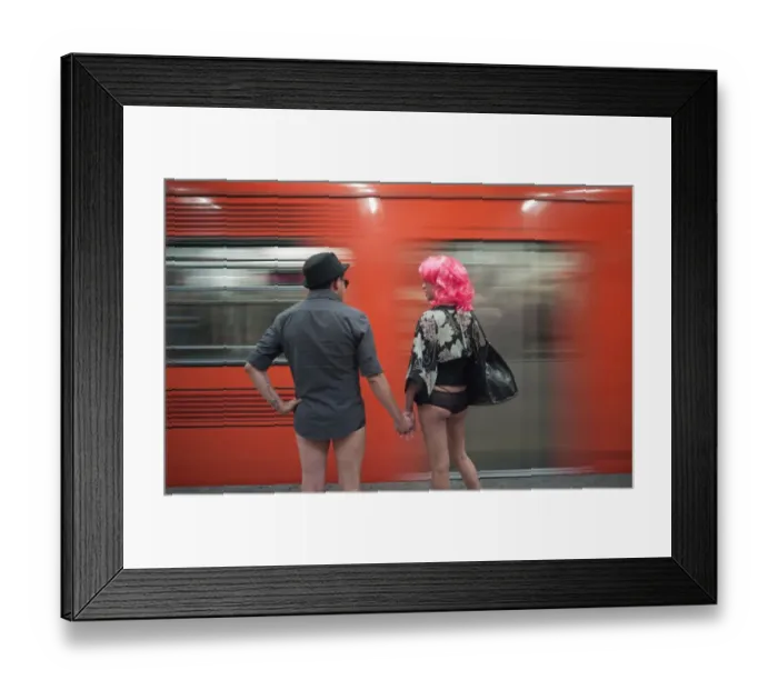 Framed Print : Mexico-No Pants Subway Ride Framed Print : Mexico-No Pants Subway Ride