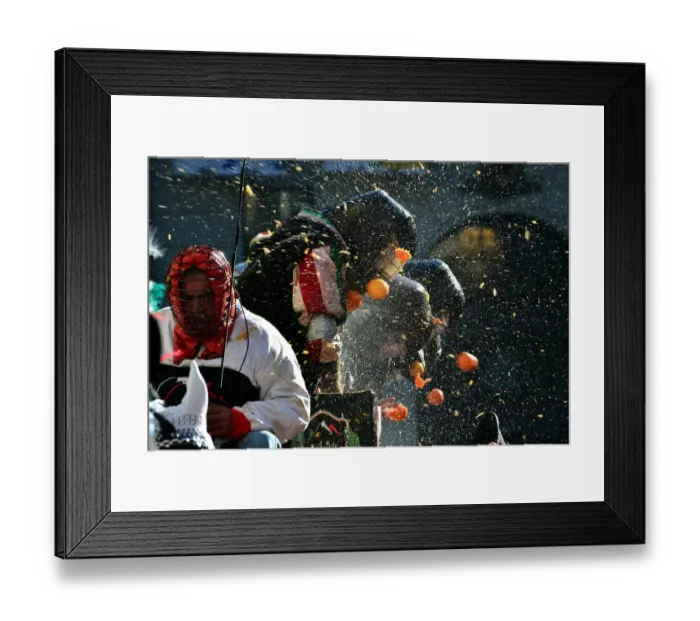 Framed Print : Italy-Carnival-Ivrea