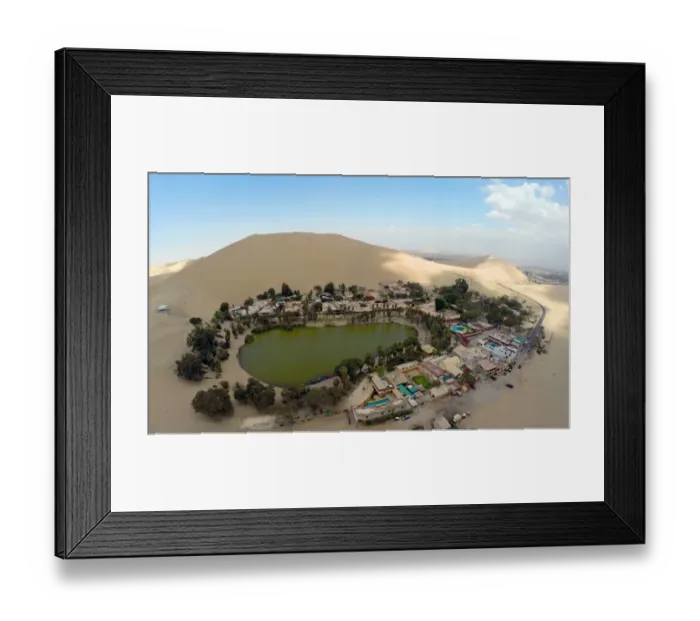 Framed Print : Peru-Huacachina-Oasis