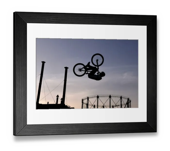 Framed Print : Greece-Bike-Feature