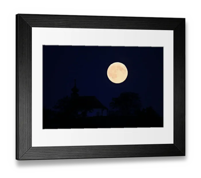 Framed Print : Czech-Supermoon-Offbeat