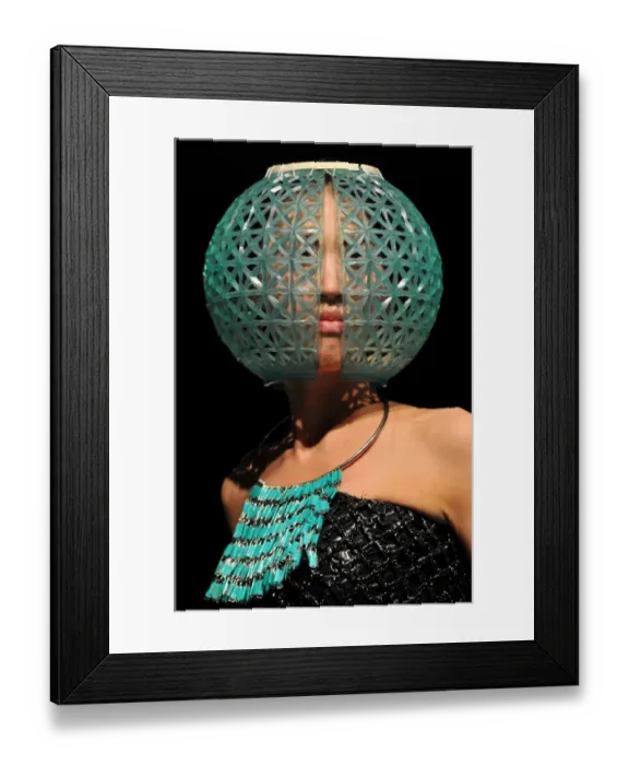 Framed Print : A model displays a creation by Kyrgyz designer Abylkasym kyzy Gulburak during Bishkek Framed Print : A model displays a creation by Kyrgyz designer Abylkasym kyzy Gulburak during Bishkek