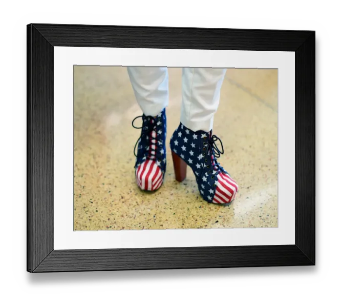 Framed Print : Us-Cleveland-Politics-Shoes