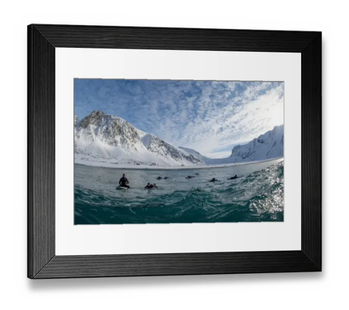 Framed Print : Norway-Surfing-Arctic-Extreme Framed Print : Norway-Surfing-Arctic-Extreme